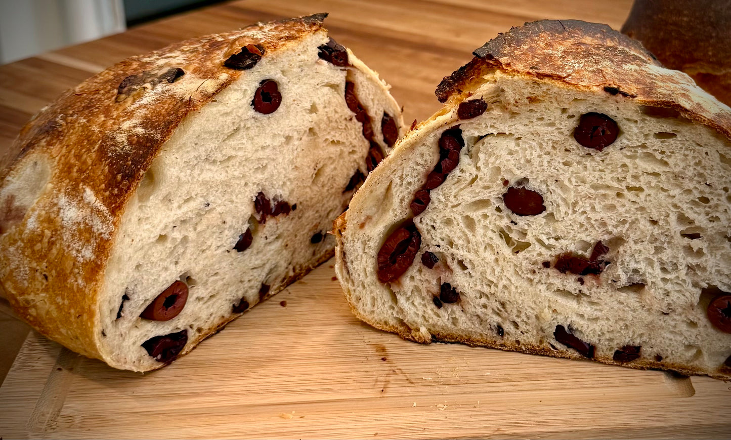 “The Forbidden Carb” - Kalamata Olive Sourdough Loaf